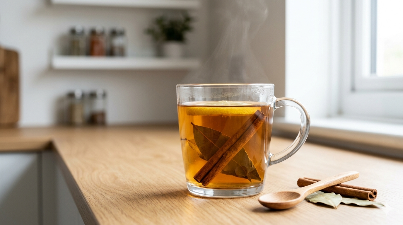 Cinnamon & Bay Leaf Tea for Bloating